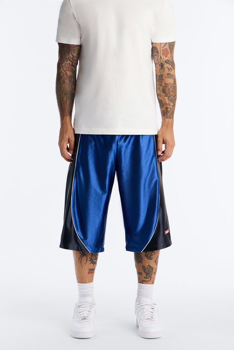 Royal Dazzle Split Shorts